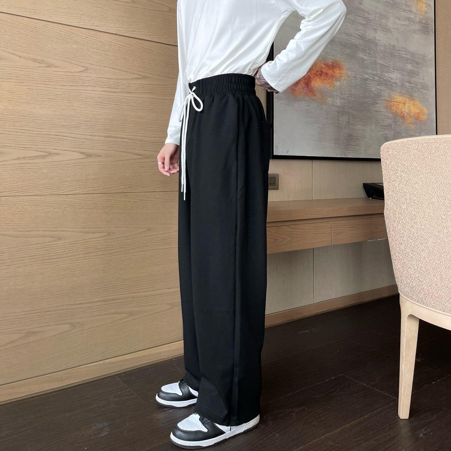 Track Pants #242Gray | Korean female fashion, Black mesh top, High waisted  denim