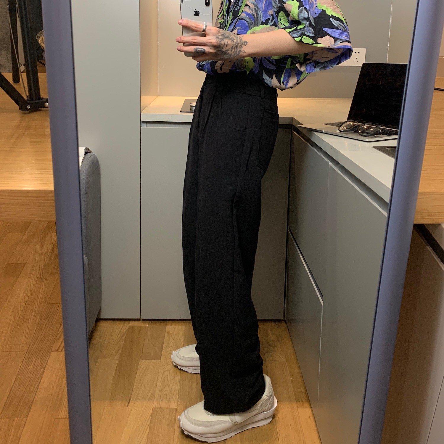 Harajuku Korean Fashion Y2K High Waist Acid Wash Blue Denim Cargo Pant –  The Kawaii Factory