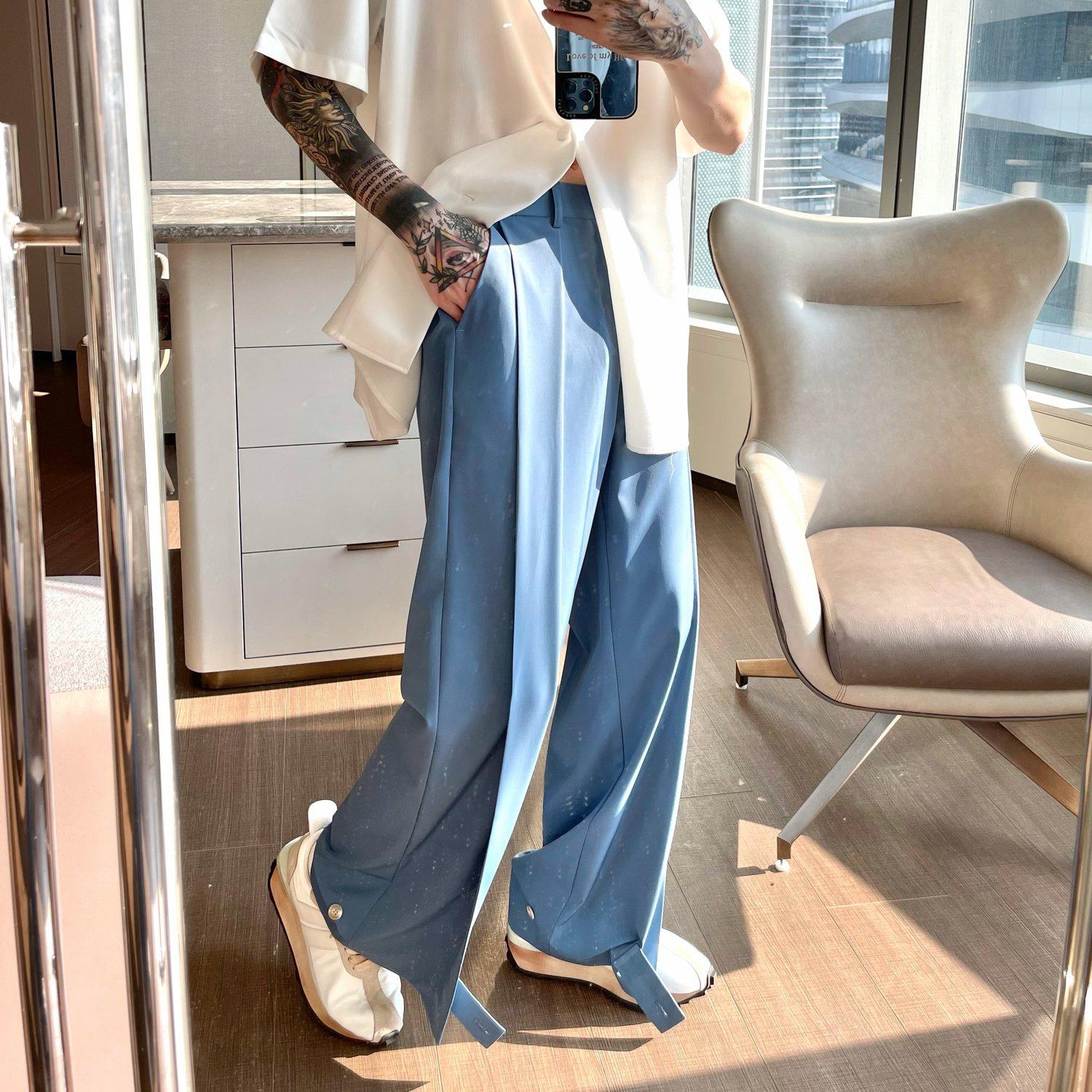 Fakanhui Women's Satin Silky Dress Casual Elastic High Waist Stretch  Elegant Pants Trousers X-Small at  Women's Clothing store